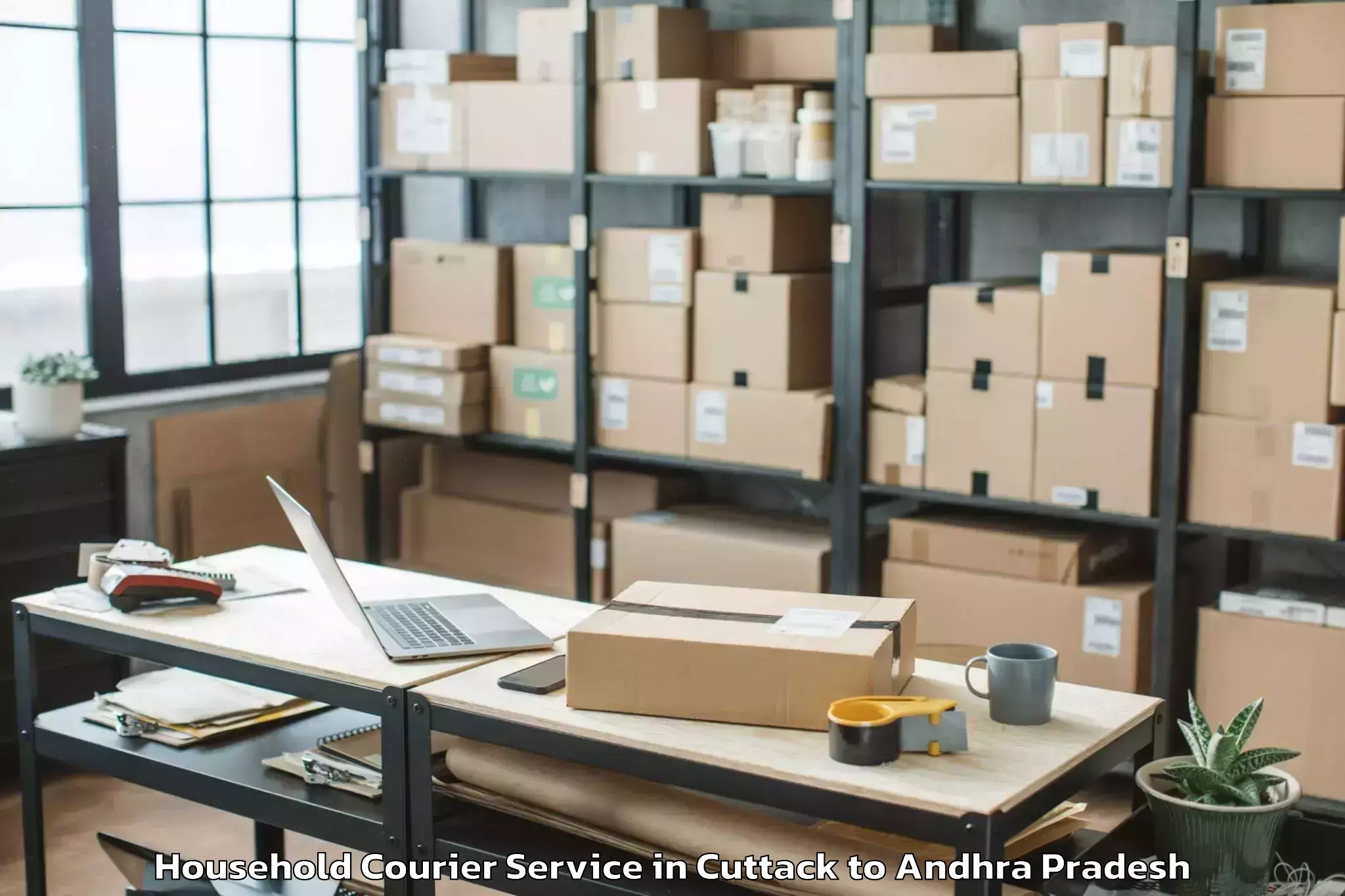 Book Cuttack to Gudlavalleru Household Courier Online